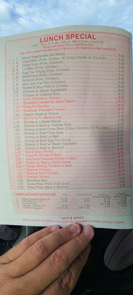 Hong Kong Chinese Restaurant Menu image 4